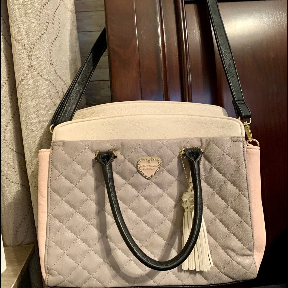 New Betsy Johnson purse and matching make up bag